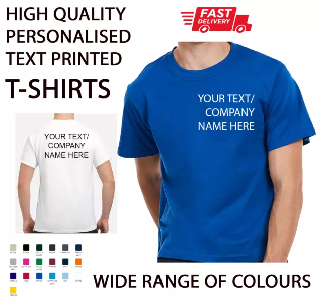12 Work Uniform Shirts CUSTOM Print Your Company Name Logo Patches BUDGET  PRICE