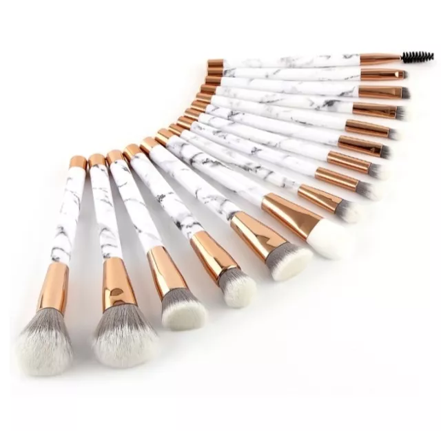 It sounds like you have 11 sets of marble makeup brushes in a beauty makeup kit.