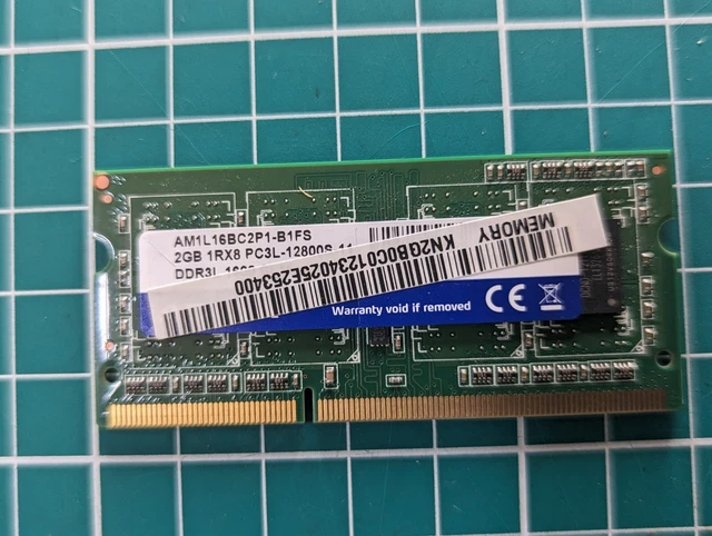 Acer Aspire V5-RAM Memory 2GB DDR3 PC3L- 12800s ADATA AM1L16BC2P1-B1FS