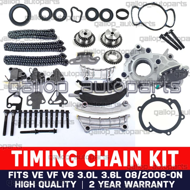 More Car Autoparts Complete Timing Chain Kit With Gasket For 2.2L Chevy HHR & Saturn (00-08) - MCA4996