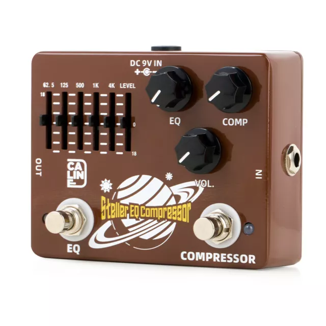 Caline DCP-10 Steller EQ Compressor Guitar Effect Pedal Aluminum Alloy