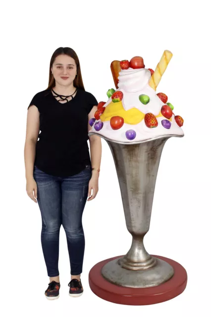 Ice Cream Statue -  Ice Cream Display Statue - Restaurant Decor 5.5 FT