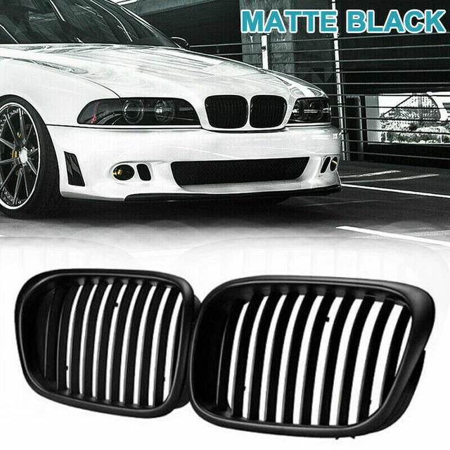 Cache Antibrouillard Pour Calandre Avant BMW Série 5 E39 M5 1998-1999 - Lot De 2 Pièces En ABS Noir - 4