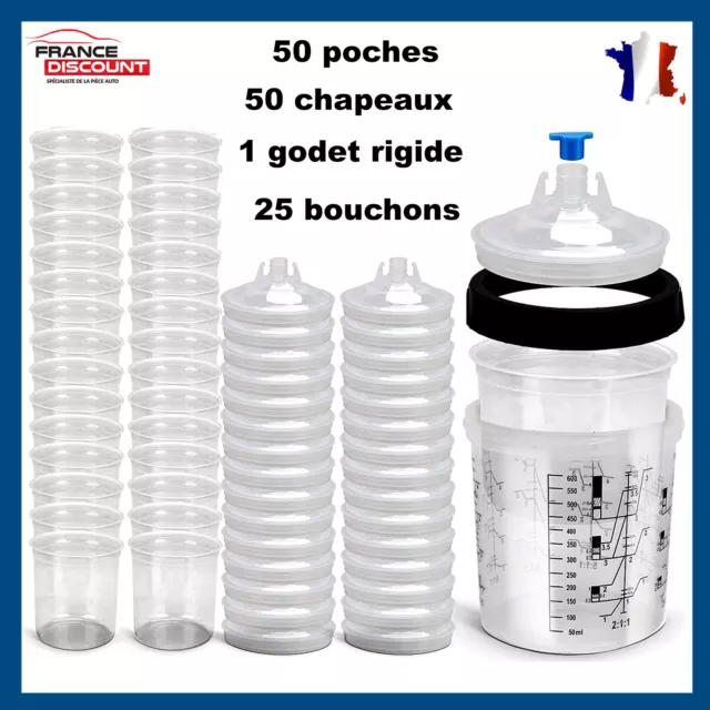 Set De Poches Jetables Peinture Pps 3M 650Ml