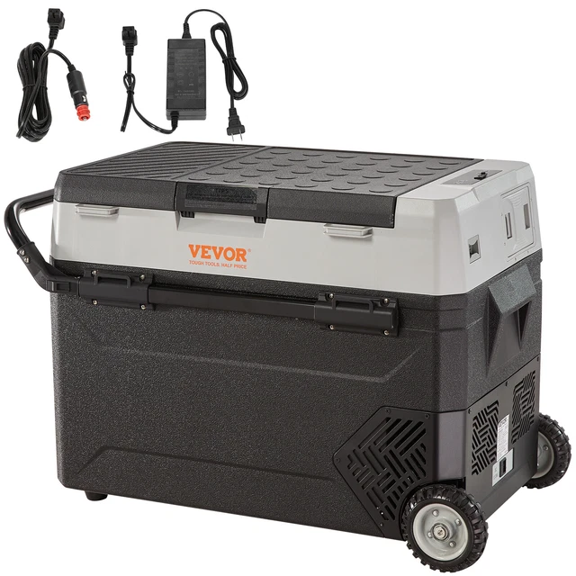 Frigorifero Portatile AREBOS 39L Con Compressore E Ruote - Cool Box Per Auto E Camper - Controllo APP