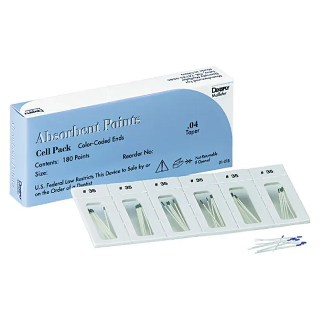 Endodontic Conventional Bulk Paper Points By Dentsply Maillefer (200/Pack)