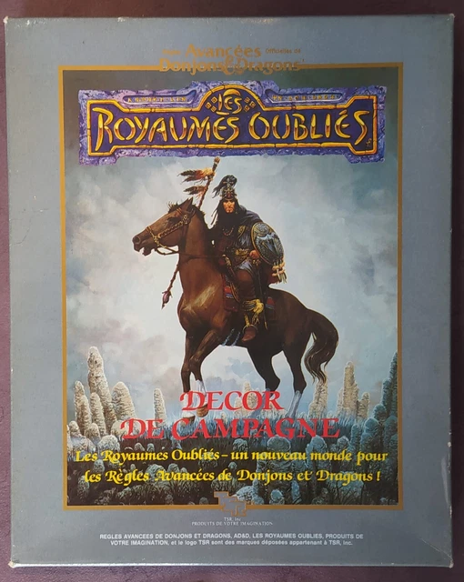 Dungeons & Dragons AD&D LES ROYAUMES OUBLIÉS - DÉCOR DE CAMPAGNE - VF