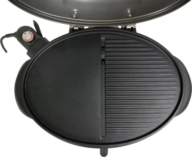 2in1 Barbecue Électrique Table Grill 2400 Watt de Jardin BBQ Housse / Couvercle 3