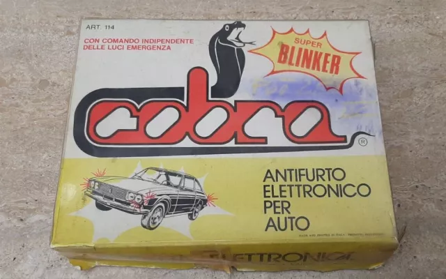 Antifurto Allarme Sonoro Ottico Auto Vintage Nuovo Originale 670743