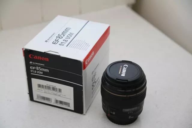 Canon EF 85 mm, F/1.8, USM Lens - EXC Condition