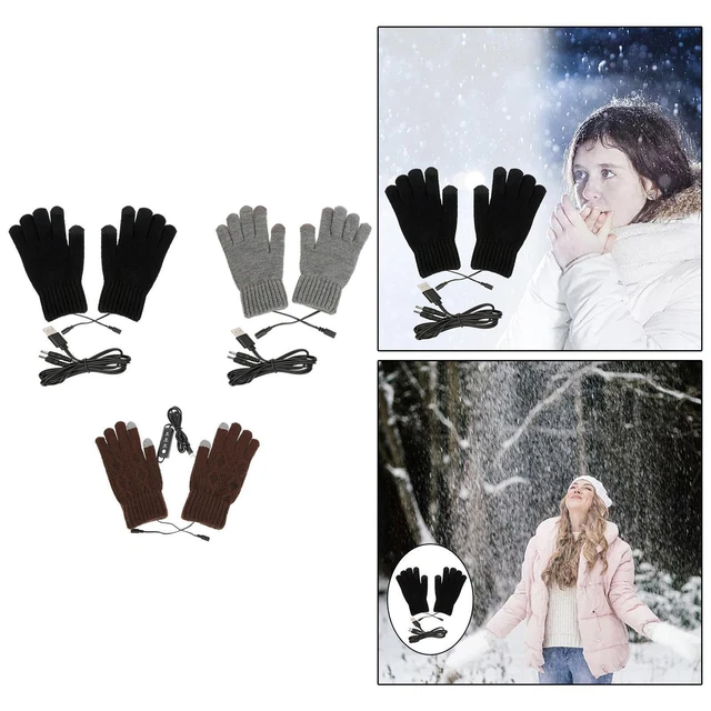 Gants chauffants USB chauffe-mains thermique électrique pour le travail de