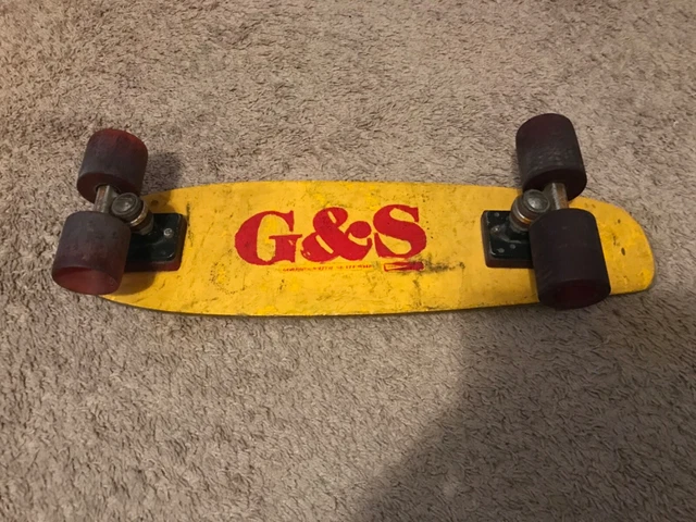 Skateboard Vintage Hawk Torque – Années 70 – Noir Et Jaune – Trucks ACS-430 + Slides NOS