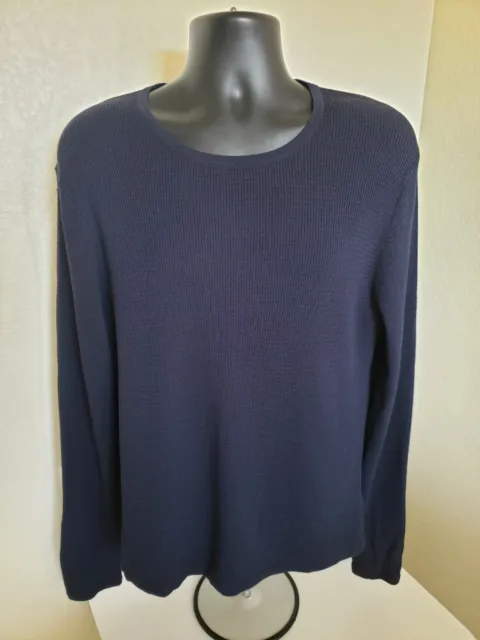 $275 Theory Waffle Knit Mens Classic Sweater Rare NWT Size Large