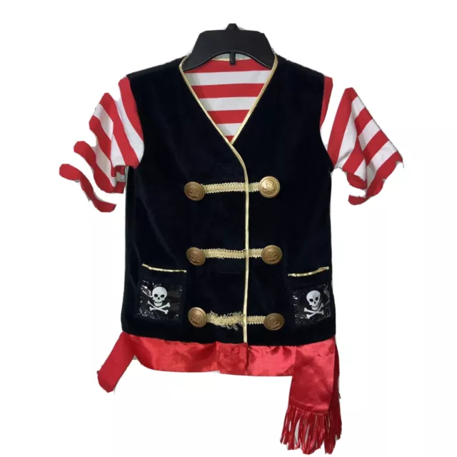 Melissa & Doug Pirate Costume Jacket Buccaneer Shirt Only Ages 3-6 Dress Up Play