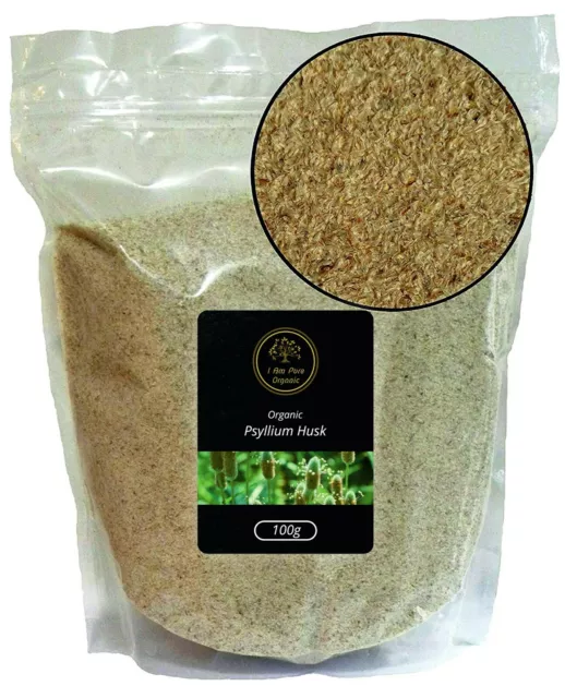 Psyllium Husk Powder Organic  | Natural Probiotic | High in Fibre - 100g