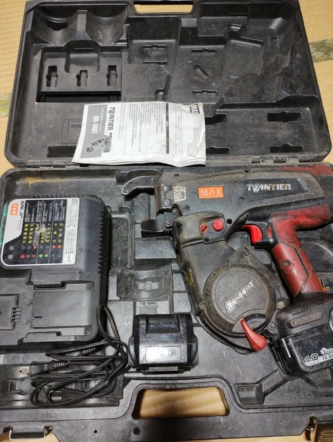 MAX RB440T TwinTier Cordless Rebar Tie Wire Machine Used Tested