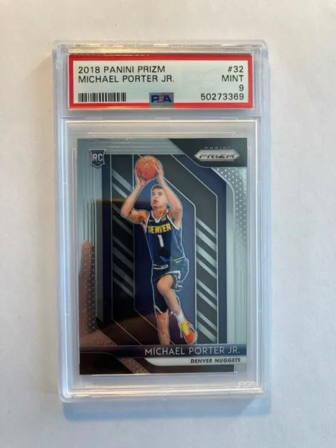 2018 NBA Panini Prizm Michael Porter Jr. Rookie Card RC #32 PSA 9!