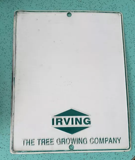 Metal Irving Oil Forestry Sign The Tree Growing Company New Brunswick Canada