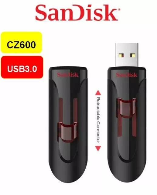 SanDisk 16GB 32GB 64GB 128GB 256GB Glide USB Flash Drive 3.0 Stick OTG Pen LOT