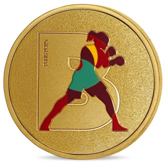 NEW ! FRANCE 2023 Olympic Paris 2024 '' Boxing " New Colored Token In
