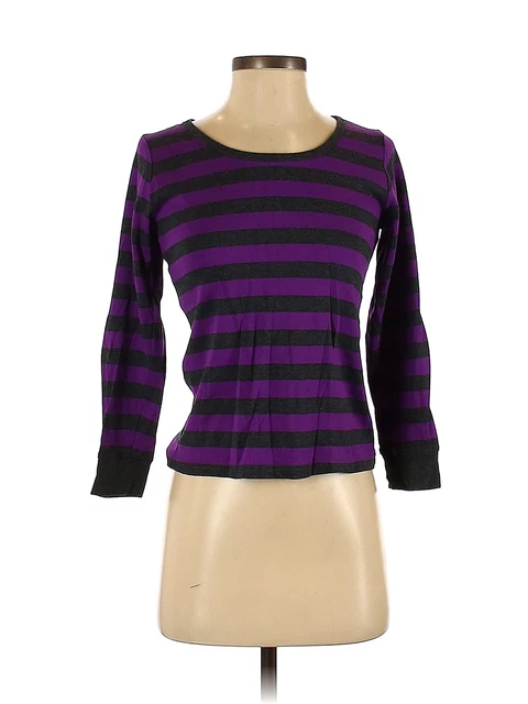 Leveret Women Purple 3/4 Sleeve T-Shirt S