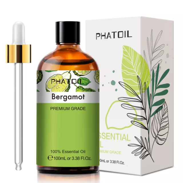 100ml Natur Ätherische Öle Bergamotteöl Aromatherapie Duftöl für Diffusor,Skin