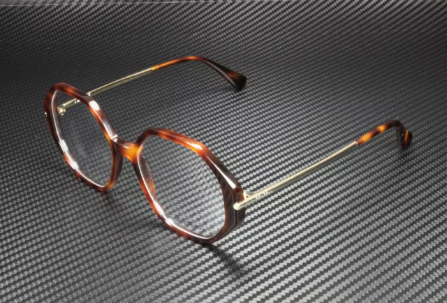 MaxMara MM5005 052 Dark Havana Clear Lens Plastic 54 mm Women's Eyeglasses