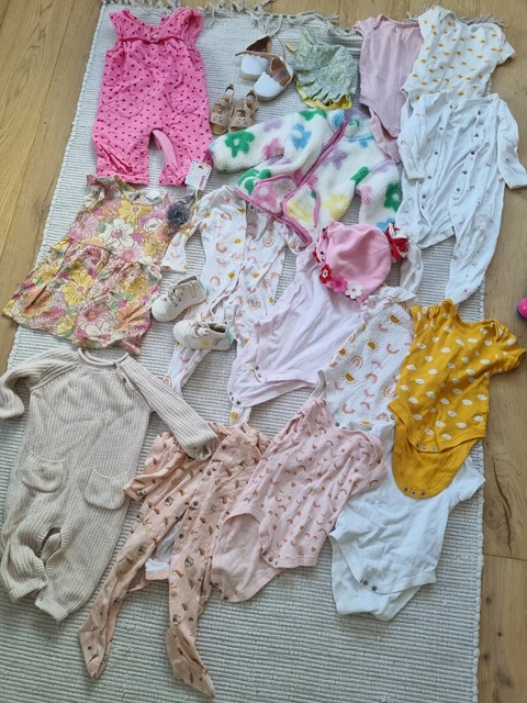 Baby Girl Clothing Shoe Bundle Job Lot 6-9 Months/1 Year