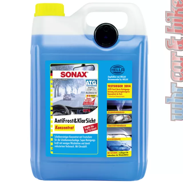 5L Sonax AntiFrost&KlarSicht Frostschutz Konzentrat Scheibenreiniger Waschanlage
