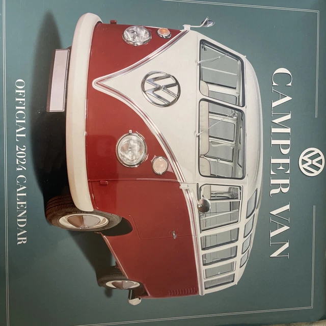 2025 CALENDAR VW Campervan Month to View Square Wall Hanging Calendar