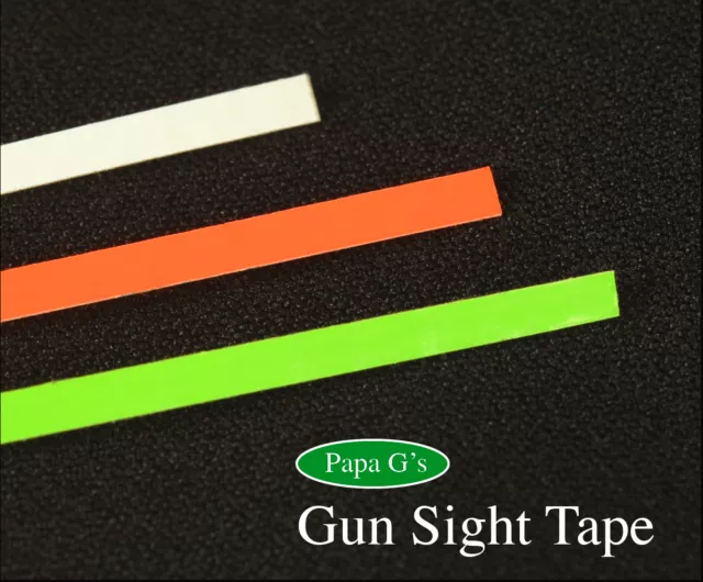 GUN SIGHT TAPE, Easy to Do, Don't paint! Clearly see your Front Sight! 12  Total $6.00 - PicClick