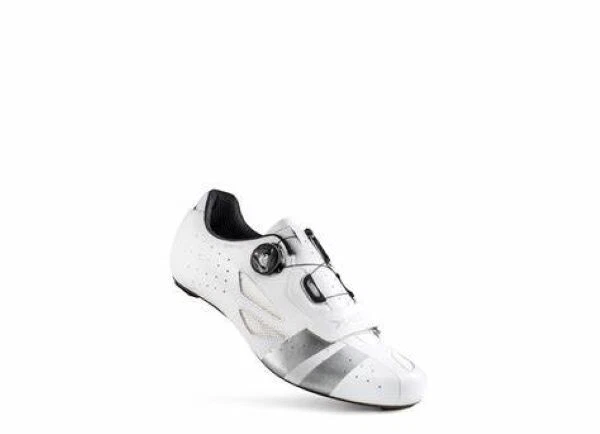 Lake CX218 Carbon Road Racing Cycling Shoes White/Silver Size 40.5 RRP £195