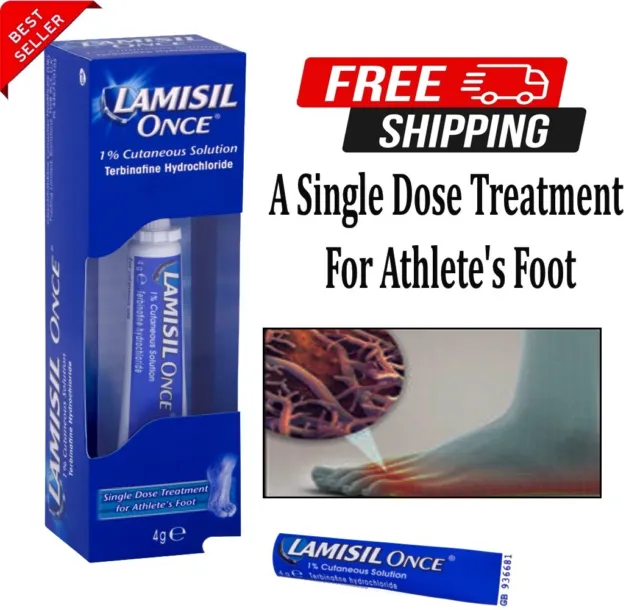 Lamisil Once 1% Cutaneous Solution - 4g | Fungal Infection Treatment FAST DELIVE