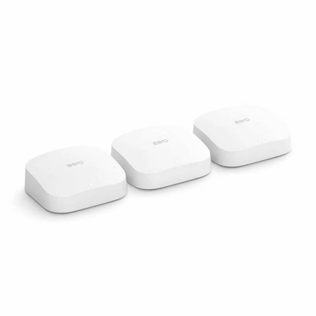 Amazon Eero Pro 6 Mesh Whole Home Wi-Fi System - White, Pack of 3