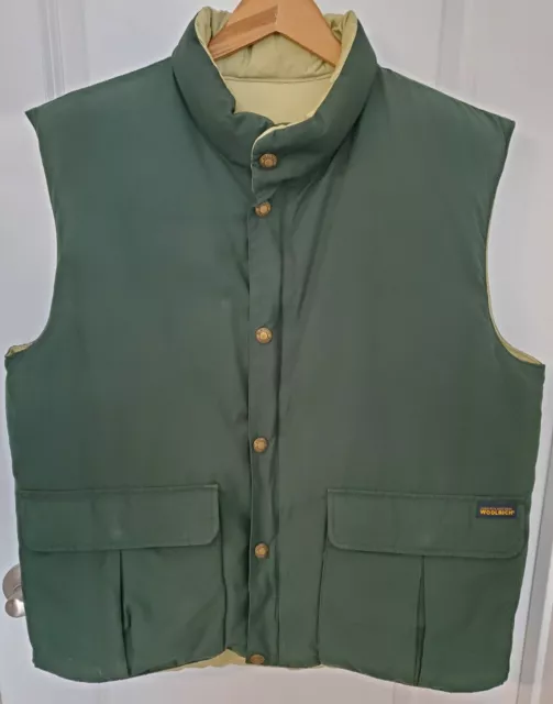 Vintage Woolrich~John Rich And Bros. Duck Down Puffer Vest ~ Size M Reversible