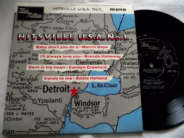 VARIOUS ~ HITSVILLE U.S.A. No. 1 ** 1964 UK TAMLA MOTOWN 7" EP