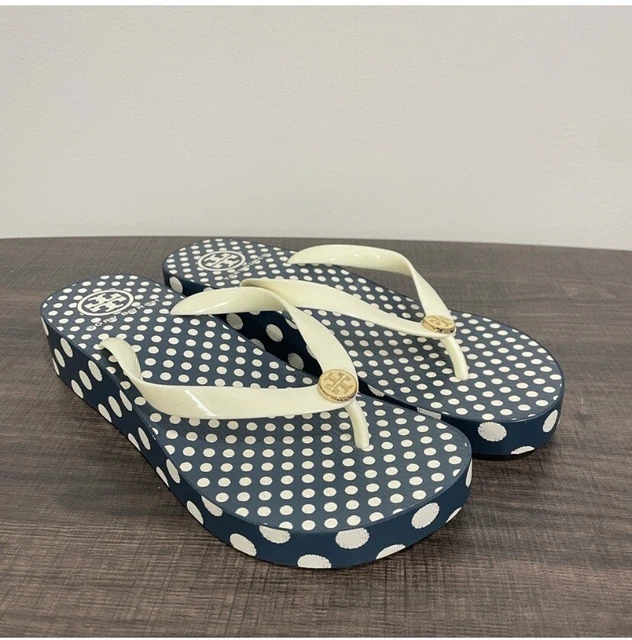 Tory Burch Thandie Wedge Flip Flop Thong SandalsSz 9