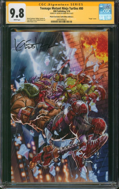 Teenage Mutant Ninja Turtles #80, CGC 9.8 Signed by Kevin Eastman *Variant*