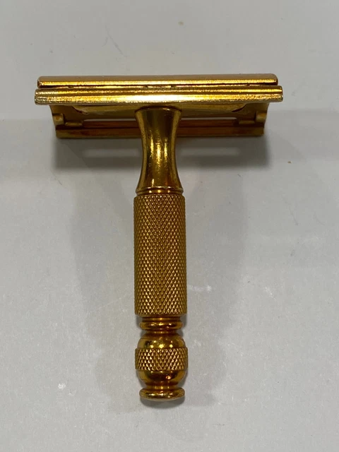 Rare Vintage Gold Gillette Travel Tech Razor Usa