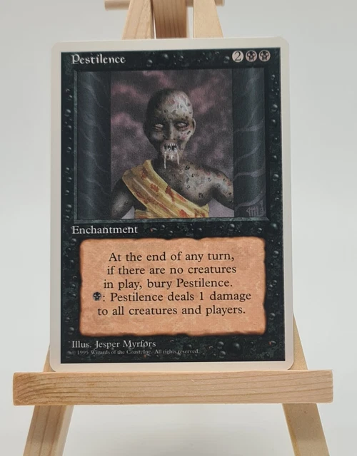 Magic The Gathering MTG Card - Pestilence - Fourth Edition (4th Ed) Common - Single Collectible Card