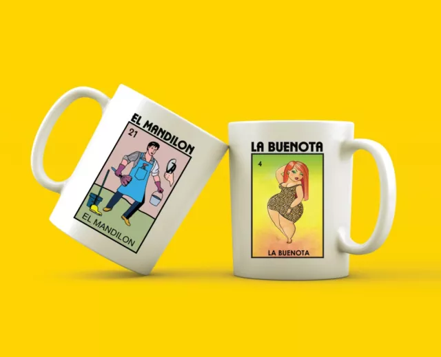 Loteria Mexican Bingo Lottery Mug  Game Mug Funny Mug Mexican Mug Coffee mug