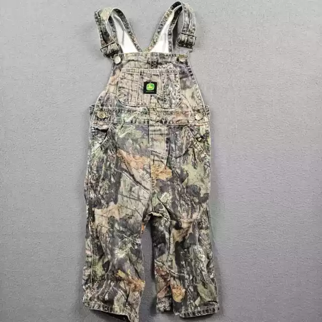 John Deere Overalls Toddlers 2T Mossy Oak Camo