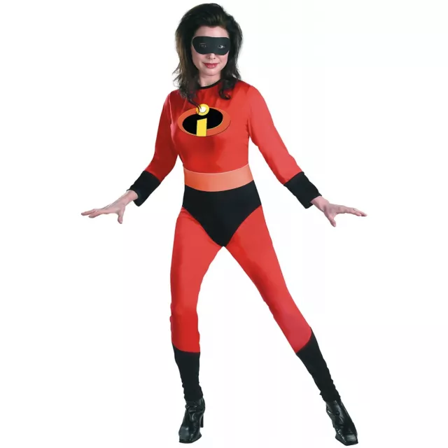 Mrs Incredible Costume Adult The Incredibles Superhero Halloween Fancy Dress