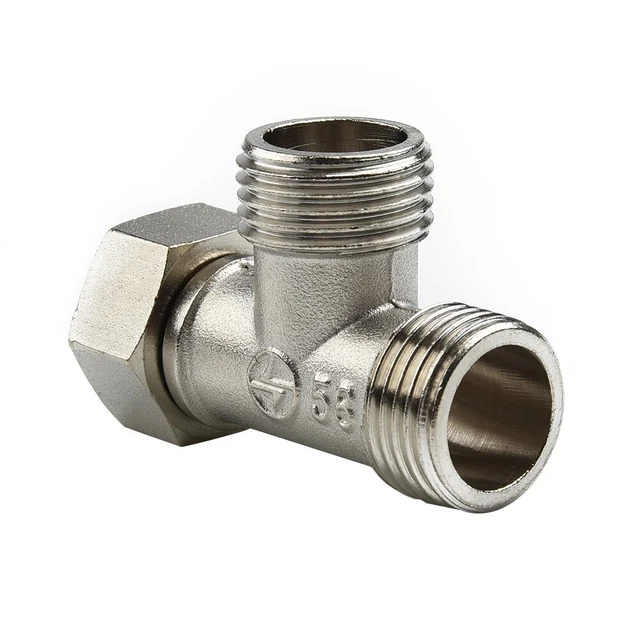 1 pieza de 3 vías baño/baño bidé G1/2 adaptador en T ducha desviador válvula ducha