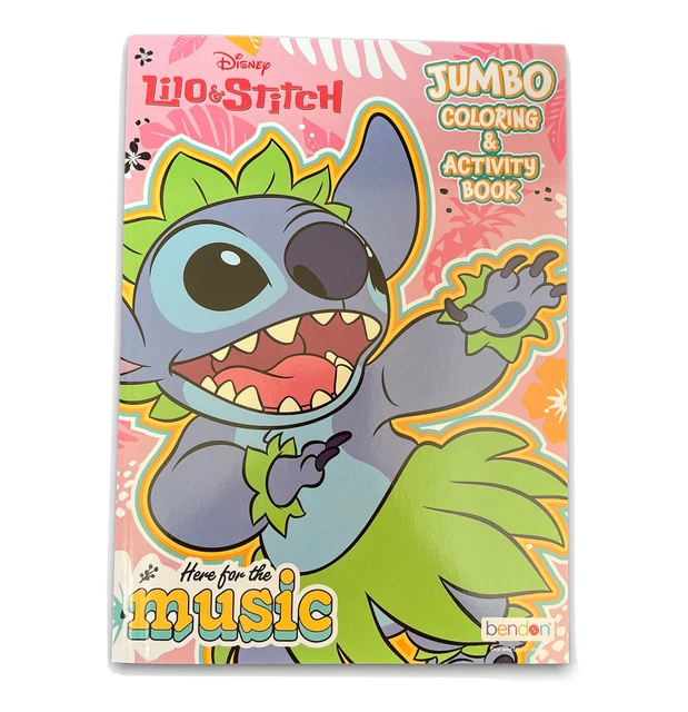 DISNEY LILO & Stitch Jumbo Coloring & Activity Book Here For The Music
