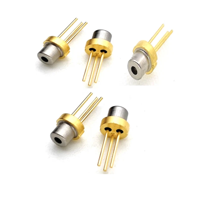 5pcs 650nm 7mw 3.3mm N / M / G Foot 70° Red Light Single Mode Laser Diode