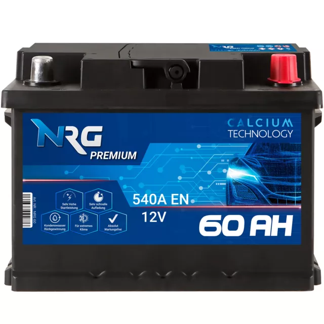 AUTOBATTERIE 12V 60AH NRG Premium Starterbatterie WARTUNGSFREI TOP ANGEBOT  NEU EUR 59,80 - PicClick DE
