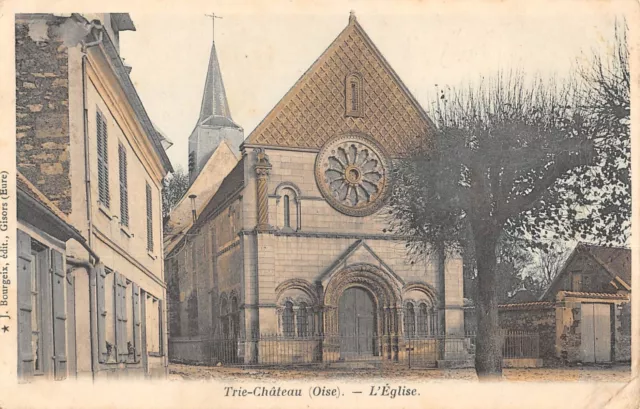 Cpa 60 Trie Chateau / Eglise