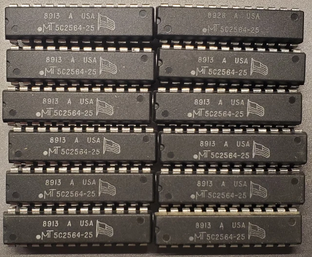 10 PCS - MT5C2564-25 - NOS - Micron Technologies