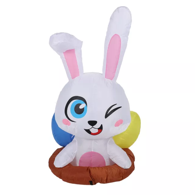 Inflatable Bunny Polyester Cute Inflatable Rabbit Easter Decoration Fo 7277 HG